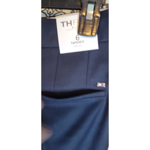 Tommy Hilfiger Dress Pants Navy Blue Womens Size 6 Tapered High Rise - Picture 8 of 16